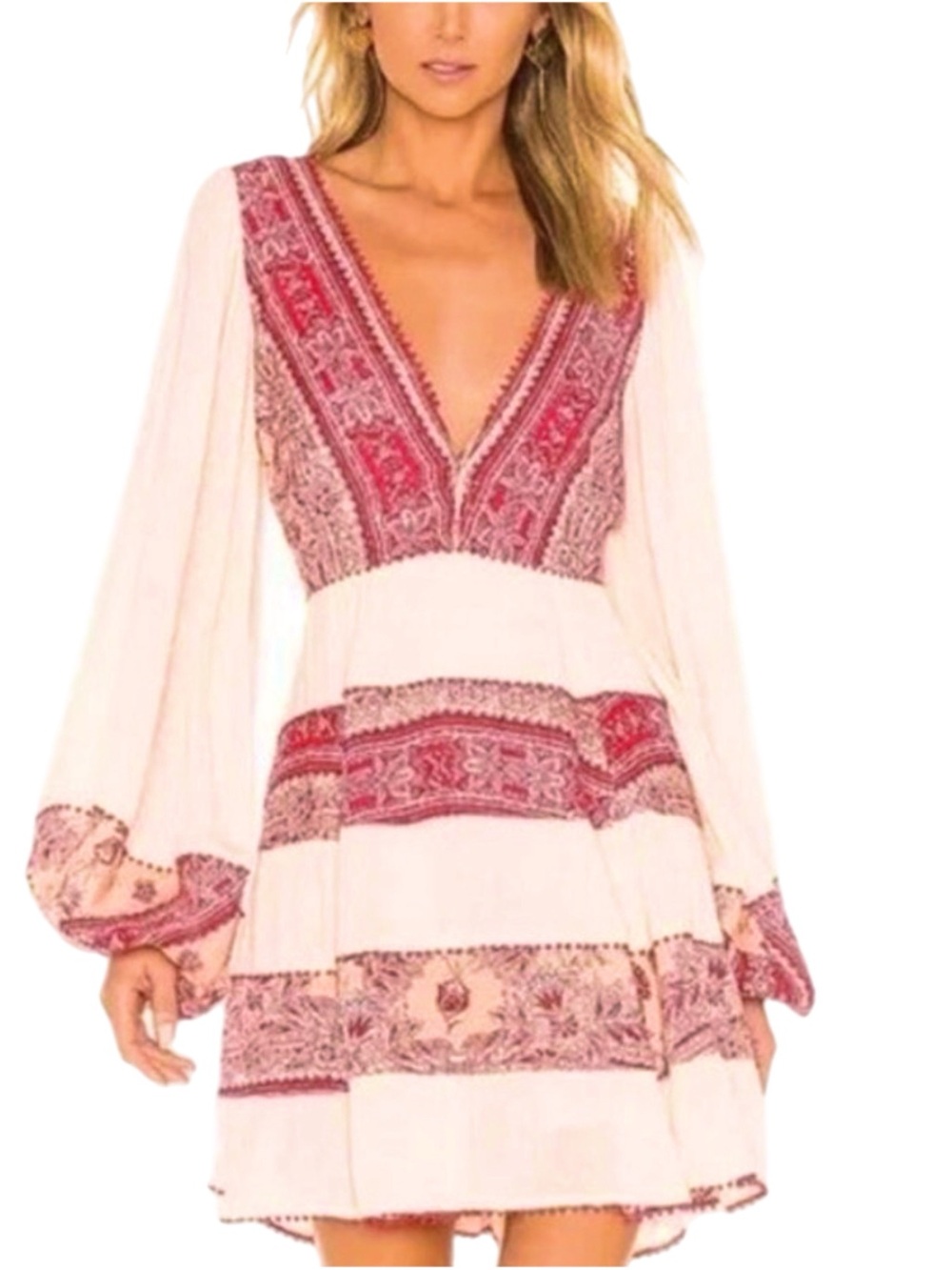 Free People My Love Mini Dress Tea Combo Medium